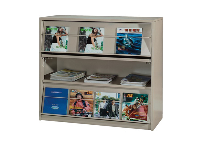 Library Furniture|Magazine Rack|Office Furniture|3 storey Single-faced periodical Cabinet|期刊架 CG-T-3A