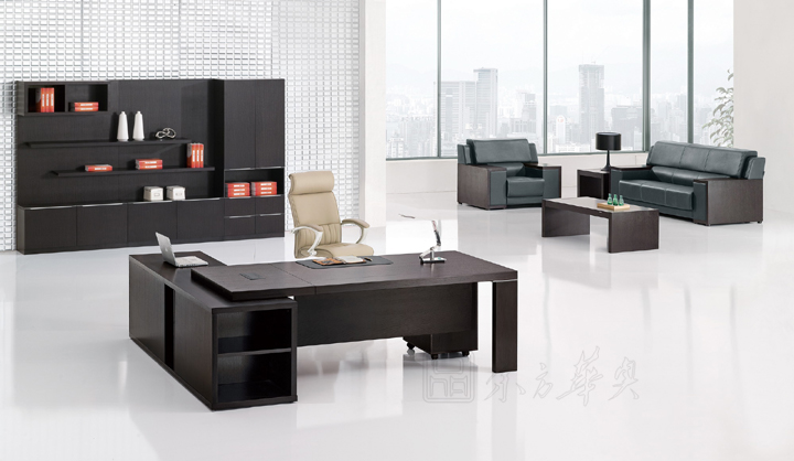 Office Desk|Classical Executive Desk|Office Furniture|High-grade Executive Desk|实木大班台|实木大班桌|大班台|大班桌|总裁台|总经理台 CG-D0524