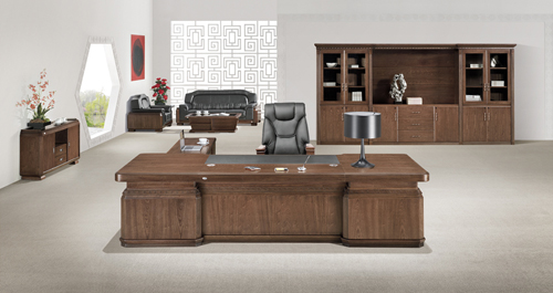 Office Desk|Complete Set Office Furniture|Office Furniture|High-grade Executive Desk|实木大班台|实木大班桌|大班台|大班桌|总裁台|总经理台 CG-K4J321