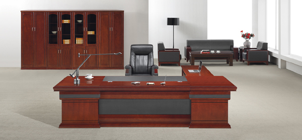 Office Desk|Complete Set Office Furniture|Office Furniture|High-grade Executive Desk|实木大班台|实木大班桌|大班台|大班桌|总裁台|总经理台 D812S