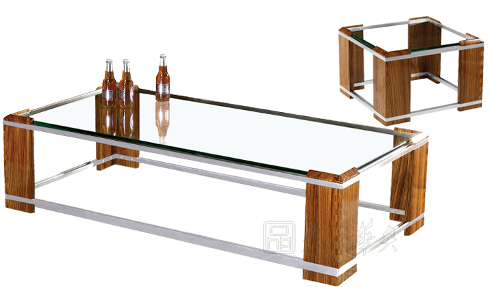 Office Sofa|Glass Tea Table|Office Furniture||实木茶几