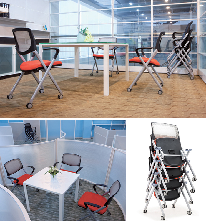 Training Furniture|Mesh Training Chair|Office Furniture|Mesh Training Chair|培训椅,多功能培训椅